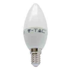 Bec LED E14 C37 5.5W 470lm 6000K alb rece CIP SAMSUNG V-TAC