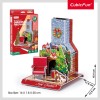 Puzzle 3D Semineu Craciun CubicFun, 24 Piese, Joc Educativ, Asamblare Usoara, Decoratiune Craciun, Carton si Spuma EPS