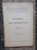 SISTEMATIZARE IN TEORIA TEMPERAMENTELOR de G . ZAPAN , 1940