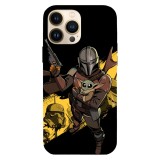 Husa compatibila cu Apple iPhone 11 Pro Max model Don&amp;#039;t hurt my Baby Yoda, Silicon, TPU, Viceversa, Transparent, Carcasa