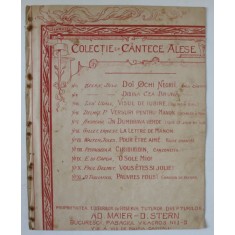 PAUVRE FOUS ! CHANSON DE PAYSAN , PAROLES et MUSIQUE de D. TAGLIAFICO , INCEPUTUL SEC. XX , PARTITURA