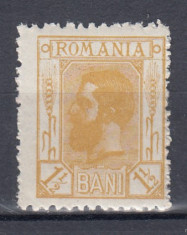 ROMANIA 1911 LP 68 CAROL I SPIC DE GRAU MNH foto