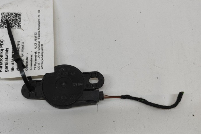 Difuzor senzor de parcare PDC AUDI A5 F53 2019 OEM: 5Q0919279 | 31863569