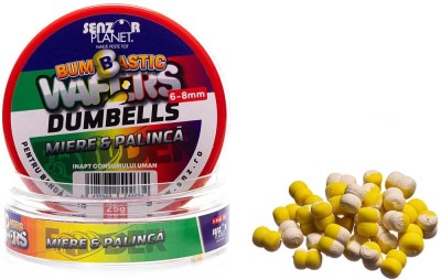 Wafter SENZOR Bumbastic Dumbells Pentru Banda, Miere Palinca, 6-8mm, 25g foto