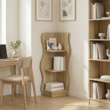 vidaXL Raft de colț Stejar Sonoma 34 x 33 x 102 cm Lemn prelucrat 899938