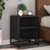 VidaXL Noptiere 2 buc Negru 40x31x50 cm Lemn și metal prelucrat 848700