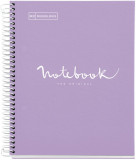 Caiet A5 80 file matematica Emotions Lavender, MiquelRius