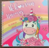 Ik hou van Unicorns (Am unicorni - carte in limba neerlandeza, cu stickere)