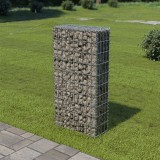 VidaXL Perete gabion cu capace, 50 x 20 x 100 cm, oțel galvanizat