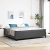 VidaXL Cadru de pat Gri &icirc;nchis 200 x 200 cm Țesătură de catifea 3399141