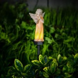 Cumpara ieftin Ingeras solar &ndash; lumina LED alb cald &ndash; rasina &ndash; 49 &times; 11 &times; 6,5 cm Best CarHome