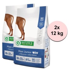 Natures Protection dog junior maxi poultry 2 x 12 kg foto