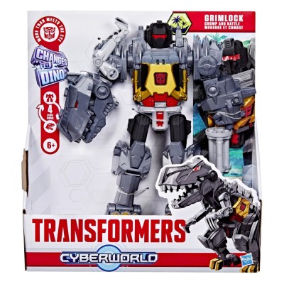 TRANSFORMERS CYBERWORLD ROBOT GRIMLOCK TRANSFORMABIL IN DINOZAUR foto