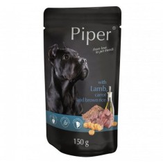 Piper Adult hrana la plic cu miel, morcovi ?i orez brun 150 g foto