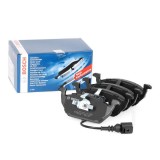 Placute frana fata Volkswagen Golf IV, V, VI, Bora I, New Beetle, Polo IV, V, VI, Jetta III, IV, Caddy III cu senzor Bosch 13887 0986494019-1