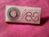 Insigna Federatia Romana Fotbal la 85 ani - 1909-1994 , metal si email , L=3cm