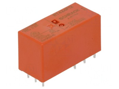 Releu electromagnetic DPDT 12VDC 8A 250VAC RT2 foto