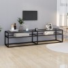 VidaXL Comodă TV, transparent, 180x40x40,5 cm, sticlă securizată