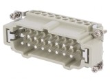Conector HDC 16A cu 16 Inserturi de Contact Tată de Pin