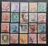 Italia supratipar colonii - lot 20 timbre uzate