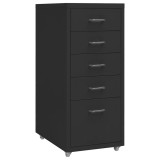 Cumpara ieftin Fiset mobil, negru, 28x41x69 cm, metal