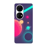 Husa compatibila cu Huawei Nova Y70 model Neon Meteor Shower, Silicon, TPU, Viceversa, Transparent, Carcasa