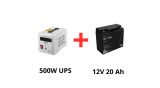 Volt Polska Alimentare ne&icirc;ntreruptibilă pentru pompe de circulație 500W + Green Cell acumulator 20Ah