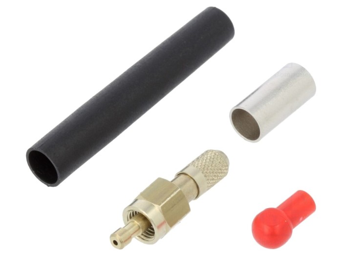 Conector FSMA fibră optică pe cablu
