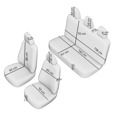 SET HUSE SCAUN DYNAMIC BEJ foto