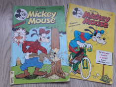 Lot 2 reviste Mickey Mouse, editura Egmont, nr 11/1994 si 7/1995 foto