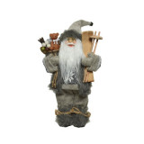 Cumpara ieftin Figurina - Santa Polyester Sleigh Giftbag - Grey | Kaemingk