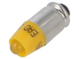 Lampă LED galbenă 28V EAO, 1 diodă, 280mcd