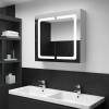 VidaXL Dulap de baie cu oglindă și LED, 80x12,2x68 cm 325545