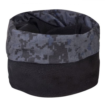 Fular Sport Circular, Fleece, Negru, Dimensiuni 70x25cm foto