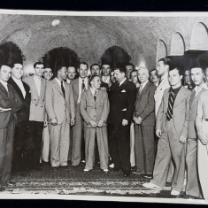 FOTOGRAFIE DE GRUP , BOXERI ROMANI , FOTOGRAFIE MONOCROMA , PE HARTIE LUCIOASA , PERIOADA INTERBELICA