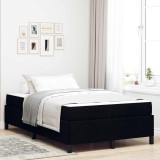 vidaXL Pat cu arcuri Negru și negru 120 x 200 cm 3398852