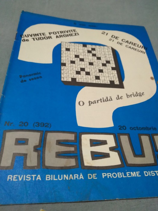REVISTA REBUS NR.20 /20 OCTOMBRIE 1973
