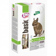 Hrană de baza pentru Veverite Degu Lolo Pets, 450g