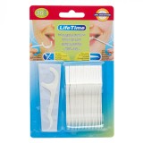 Set Scobitori cu Ață Dentară, LifeTime, 30 Bucăți, Alb