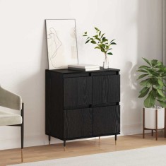Bufet Negru 60 x 35 x 70 cm Lemn compozit foto