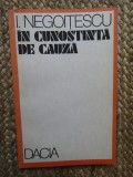 I. Negoitescu - In cunostinta de cauza (editia 1990)