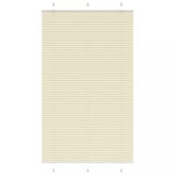 vidaXL Jaluzea plisată Crem 120x200 cm Lățime țesătură 119,4 cm