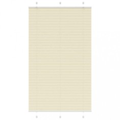 vidaXL Jaluzea plisată Crem 120x200 cm Lățime țesătură 119,4 cm 4015317