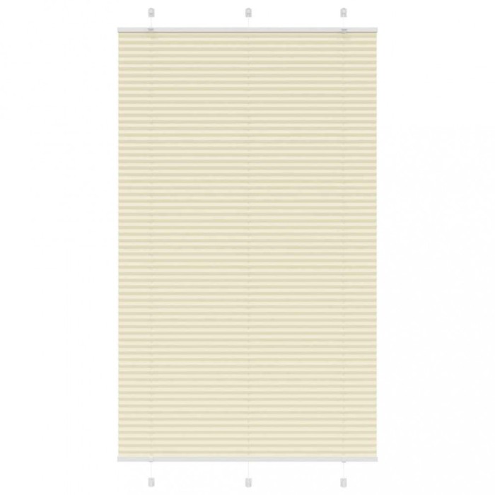 Jaluzea plisată Crem 120x200 cm Lățime țesătură 119,4 cm