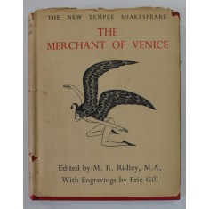 THE MERCHANT OF VENICE by WILLIAM SHAKESPEARE , with engravings by ERIC GILL , edited by M.R. RILEY , 1935