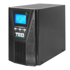 UPS 1000VA 900W Online cu Dubla Conversie Monofazat, Management si Ecran LCD, Include 2x Acumulator 12V 9Ah, TED Electric foto