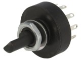 Comutator Rotativ 5 Pozitii 1A 250VAC 2 Sectiuni 36&deg;