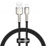Cablu de Date USB la Lightning 2.4A, 2m Baseus Cafule (CALJK-B01) Negru
