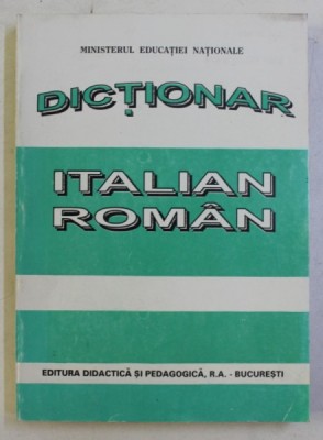 DICTIONAR ITALIAN - ROMAN de DOINA CONDREA DERER ...PAULA VOICU , 1997 foto