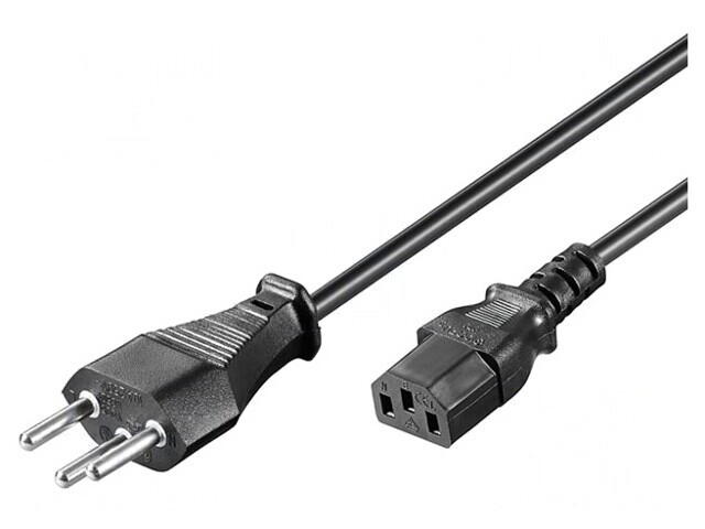 Cablu Alimentare IEC C13 Mamă 2m Negru